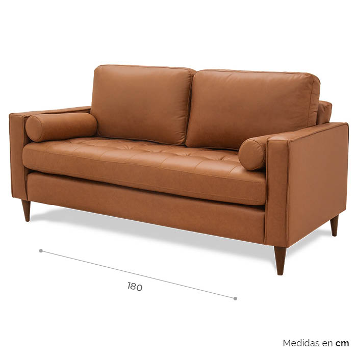 Sofa Pu Camel Linka | Sofá | salas